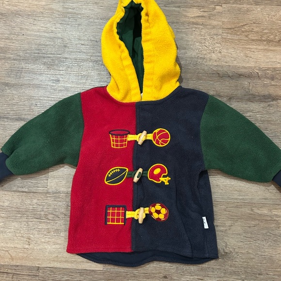 Colorful Kids 12M Hooded Jacket with Sports Design - Picture 1 of 4
